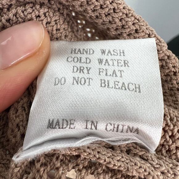 Rehab Lab Beige Sweatsuit Perforated Hooded Lace Up Poplin Pants Set L Large - Picture 14 of 16